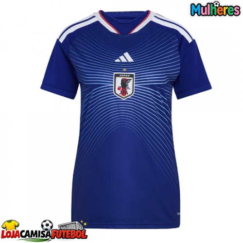 Camisa de Futebol Japão Equipamento Principal Mulheres Mundo 2026 Manga Curta